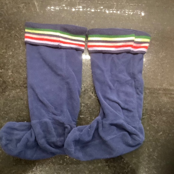 Striped Knit Boot Liners Socks for Tall Hunter Boots Size 5-7 - Picture 2 of 5